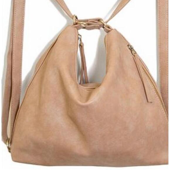 NEW JOY SUSAN women\'s drew convertible backpack in tan